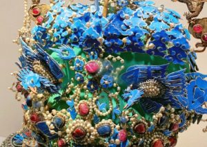 Gold Wire Enamel Phoenix Headdress