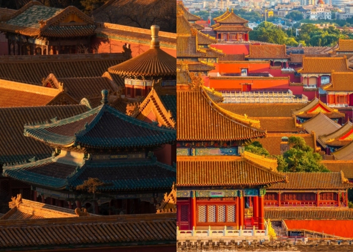 Golden hour of Forbidden City