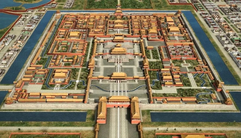 A bird's-eye view of the Forbidden City