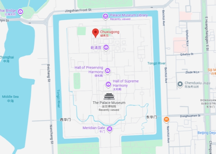 Chuxiu Palace Location