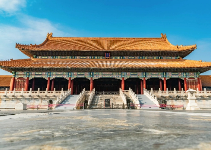 First-Time Visitor's Guide—The Gate of Supreme Harmony features elegant imperial architecture topped with golden glazed tiles
